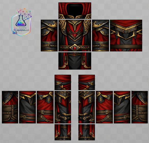 Fantasy male clothing red